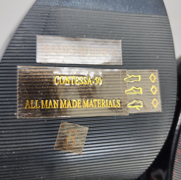 Fantasia Black Mary Jane Heels Size 8 - Picture 9 of 12